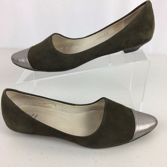 J Jill Cap Toe Kitten Heel Pump Shoes 7 Casual - Picture 2 of 8